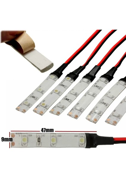 Kırmızı 12V 3 LED Md IP65 Su Geçirmez LED Şerit Işık Oto Motosiklet Styling Için Esnek Lamba Evrensel Araba Dekorasyon Renkli (Yurt Dışından) indirimleri