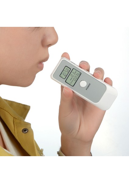 Arka Işık Kutusu Stili Yok Temassız Taşınabilir Dijital Nefes Alkol Test Cihazı, Sesli Uyarı ile Gerçek Zamanlı Tepki, Saatli Çift Dijital LCD Ekran (Yurt Dışından)