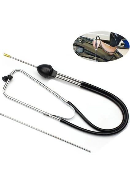 Yeni 22.5 + 7cm Araba Stetoskop Oto Mekaniği Motor Silindir Stetoskop Işitme Aracı Araba Motoru Test Cihazı Teşhis Aracı (Yurt Dışından)