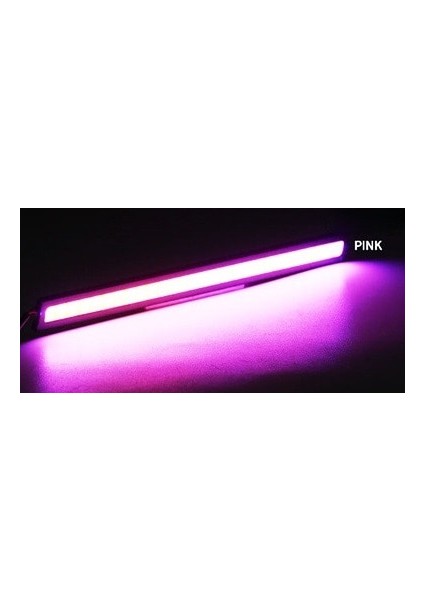 1 Parça Tarzı Pembe Evrensel 17CM Araba LED Işık Çubuğu Şerit Koçanı Gündüz Çalışan Dış Işıklar Oto Su Geçirmez Araba Styling Drl Barra LED Lamba 12V (Yurt Dışından)