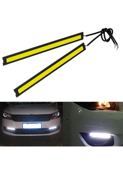 1 Parça Tarzı Pembe Evrensel 17CM Araba LED Işık Çubuğu Şerit Koçanı Gündüz Çalışan Dış Işıklar Oto Su Geçirmez Araba Styling Drl Barra LED Lamba 12V (Yurt Dışından) modelleri