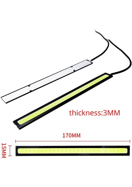 1 Parça Tarzı Pembe Evrensel 17CM Araba LED Işık Çubuğu Şerit Koçanı Gündüz Çalışan Dış Işıklar Oto Su Geçirmez Araba Styling Drl Barra LED Lamba 12V (Yurt Dışından) fırsatları