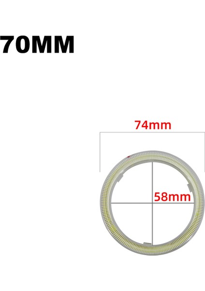 Pc Kapak Stili ile 70 mm LED Angel Eyes Ampul Halo Halka Lamba Araba Gündüz Çalışan Işık Drl Sis Lambası DC12V Şekillendirici Işık Dekoratif Işıklar mm (Yurt Dışından) fiyatları