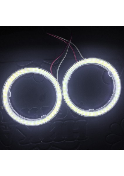 Pc Kapak Stili ile 70 mm LED Angel Eyes Ampul Halo Halka Lamba Araba Gündüz Çalışan Işık Drl Sis Lambası DC12V Şekillendirici Işık Dekoratif Işıklar mm (Yurt Dışından) modelleri