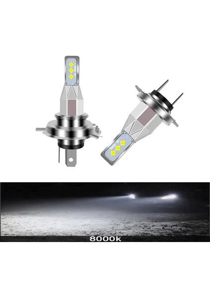 H11 Stili 8000K 2 Adet H7 Lm Yüksek Güç Far H1 H4 H8 H11 H Hb Hb LED Ampul Turbo Lamba Araba Için 12V 24V 6500K (Yurt Dışından)