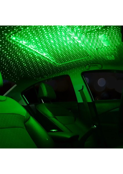 3 Parça Mini LED Araba Çatı Yıldız Gece Lambası Projektör Atmosfer Galaxy Lamba USB Dekoratif Lamba Ayarlanabilir Araba Iç Dekor Işık (Yurt Dışından)