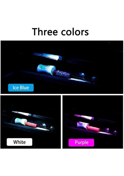 Buz Mavisi Işık Araba Mini LED Dokunmatik Anahtar Işığı Otomatik Kablosuz Ortam Lambası Taşınabilir Gece Okuma Işığı Araba Çatı Ampul Araba Iç Işık (Yurt Dışından) modelleri