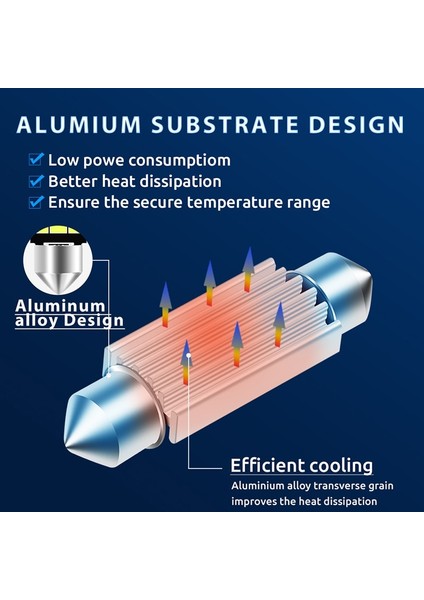 Buz Mavisi Tarzı 31MM 10 Adet Festoon Yüksek Li Süper Parlak LED Ampul C5W C10W Araç Plaka Işık Oto Iç Okuma Kubbe Lambası (Yurt Dışından) modelleri