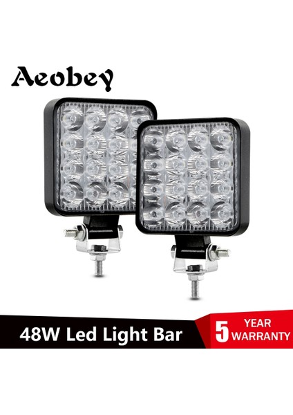 2x 48W Çalışma Lambası Stili LED Işık Çubuğu 48W LED Çalışma Işıkları 16BARRA Otomotiv LED Bar Offroad Araba Için LED Spot 4WD Araba Suv Atv Traktör Tekne Kamyonları (Yurt Dışından) fırsatları