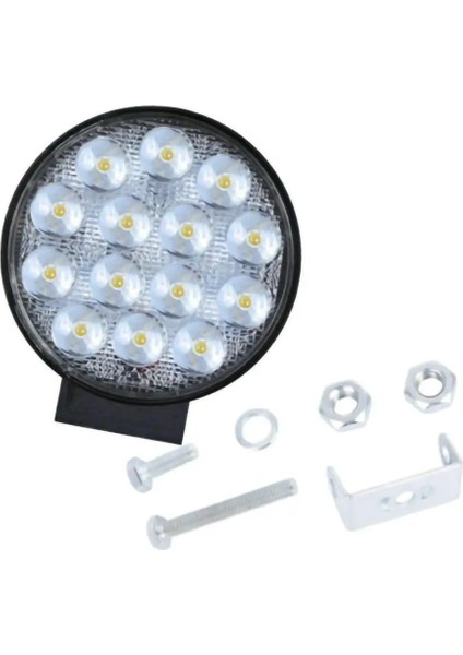 LED 24V Kamyon Tarzı 2 Adet Çalışma Işığı Yuvarlak 140W LED Çalışma Işığı Spot Lamba Offroad Kamyon Mtz Focos LED 12V Traktör Tekne 24V 9000LM Spot Işın Lambası (Yurt Dışından)