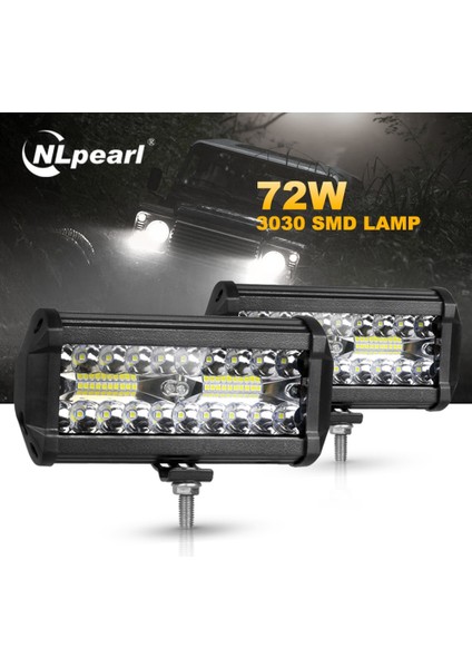 1 Adet 60W Lamba Stili Nlpearl Light Barwork Light 3 Satırlar 120W Combo Sis Farları Arabalar Için LED Çalışma Işık Barı Offroad Traktör Kamyon 4x4 Suv Için (Yurt Dışından) fırsatları