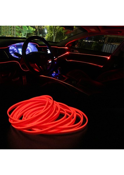 2m Tarzı Buz Mavisi M LED Şeritler Araba Iç Dekoratif Lamba Rgb Aydınlatma Neon Ortam Işığı Karavan Otomotiv Aksesuarları Evrensel 12V (Yurt Dışından)