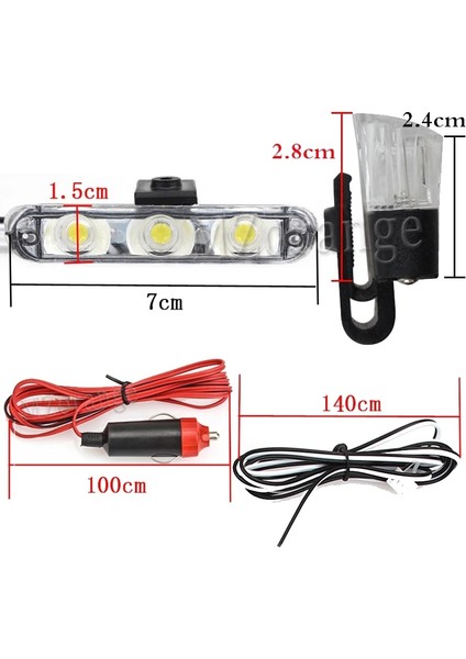 Mavi 4*3 LED Strobe Polis Işıkları Araba Acil Izgara Uyarı Lambası 12V Araba Motosiklet Itfaiyeci Ambulans Flaşör Fso El Feneri (Yurt Dışından) indirimleri