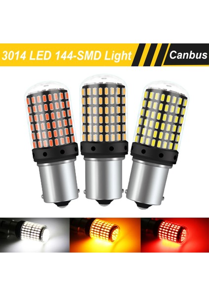 Beyaz Stil 1156 BAU15S PY21W Baw BAU15S PY21W BAY15D P215W W21W Canbus Hata Yok LED Fren Stop Lambası Ampul Dönüş Sinyali Lambası Dc 12V (Yurt Dışından)