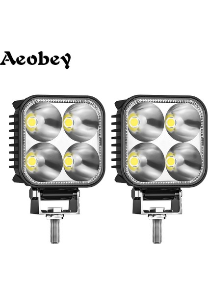 12W 2 Adet Stil Aeobey 12W LED Çalışma Işık Çubuğu 12V 24V Araba Sis Lambası 4x4 Offroad Motosiklet Traktörler Sürüş Işıkları Beyaz Kare Spot Işığı (Yurt Dışından) fiyatları