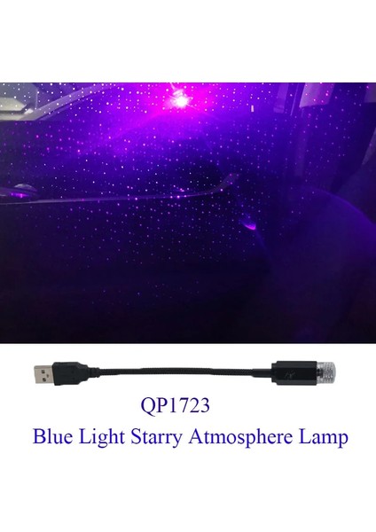 QP1364 Araba Çatı Yıldız Işığı Iç LED Yıldızlı Lazer Atmosfer Ortam Projektörü USB Oto Dekorasyon Gece Ev Dekorasyonu Galaxy Işıkları (Yurt Dışından)