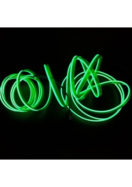 Diğer Stil Yeşil Jurus Renkleri Ortam Işığı Araba Aydınlatma LED Işıkları Dekorasyon Lambası Esnek Neon Işık LED Şerit 12V Tüp Kalıp Trim (Yurt Dışından)