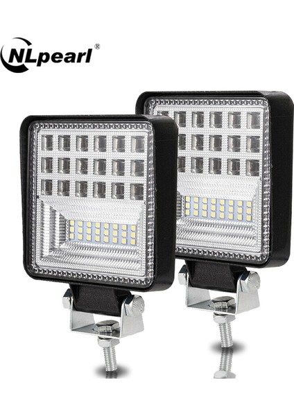 1 Adet 72W Sarı Stil Nlpearl 4 '' 72W 126W Combo LED Çalışma Lambası Kamyon Off Road Traktör Suv 4x4 Atv Araba Spot Işın LED Sürüş Sis Işık Çubuğu 12V 24V (Yurt Dışından)