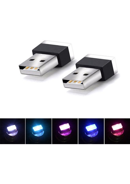 Kırmızı 1 Adet Evrensel Araba Işık LED Iç Ayak Lambası LED Ücretsiz Modifiye Işık Bilgisayar USB Araba Aksesuarları Için Lada Bmw Vw Passat B7.5 (Yurt Dışından)