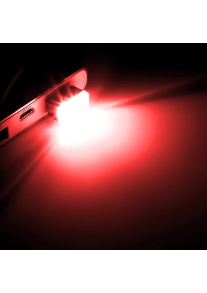Kırmızı 1 Adet Evrensel Araba Işık LED Iç Ayak Lambası LED Ücretsiz Modifiye Işık Bilgisayar USB Araba Aksesuarları Için Lada Bmw Vw Passat B7.5 (Yurt Dışından)