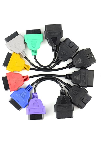 6 Adet Tarzı Fiatecu Tarama Adaptörü Için Profesyonel Obd Obd2 Konnektörü Çoklu Tarama Abs Hava Yastığı Obd2 Tarayıcı Fiat Ecu Tarama Için Teşhis Kablosu (Yurt Dışından)