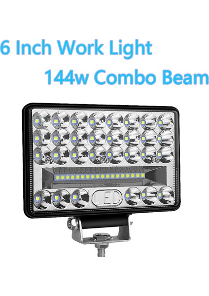 1 Adet 6 Inç 144W Tarzı Aeobey 4'' 5'' 6'' 8 Inç LED Işık Çubuğu Offroad Spot Sel Kamyon Araba Tekne Traktör Için LED Çalışma Işığı 4x4 Atv Farlar 12V 24V (Yurt Dışından)