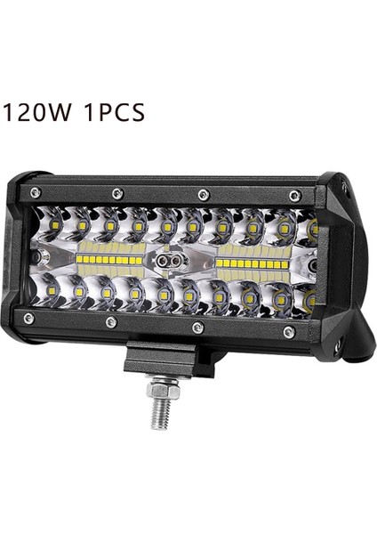 120 1 Adet Tarzı 120W 72W LED Çalışma Işık Çubuğu Süper Parlak Sis Lambası 12V 24V Off Road Için Far 4x4 Kamyon Traktör Tekne Suv Atv LED Işık (Yurt Dışından)