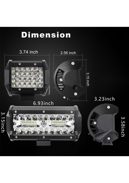 120 1 Adet Tarzı 120W 72W LED Çalışma Işık Çubuğu Süper Parlak Sis Lambası 12V 24V Off Road Için Far 4x4 Kamyon Traktör Tekne Suv Atv LED Işık (Yurt Dışından) modelleri