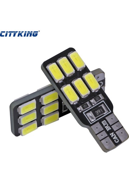 4 x T10 Canbus LED Ampul W5W LED Smd Araba Yan Kama Ampul Hatasız Oto Araba Temizleme Işığı (Yurt Dışından)