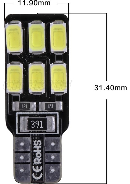 4 x T10 Canbus LED Ampul W5W LED Smd Araba Yan Kama Ampul Hatasız Oto Araba Temizleme Işığı (Yurt Dışından)
