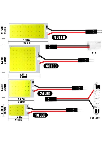 Beyaz Stil FD-18LED W Araba W5W LED Cob Ampul Iç Okuma Işığı Festoo Auto Dome Plaka Bagaj Bagaj Lambası (Yurt Dışından) fiyatları