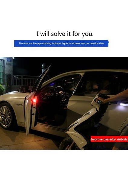 Yeşil LED Araba Açılış Kapı Güvenlik Uyarısı Çarpışma Önleyici Işıklar Manyetik Indüksiyon Flaş Flaş Su Geçirmez Çarpışma Lambaları Aksesuarları (Yurt Dışından) indirimleri