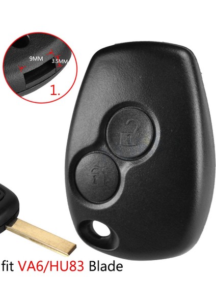 Model 1 Tarzı Araba Değiştirme Uzaktan Anahtar Kabuk Durumda Renault Trafic Clio Kangoo Modus Twingo Dacia Duster Logan Sandero Movano Terrano (Yurt Dışından)