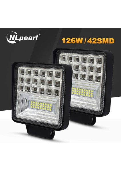 1 Adet 72W Sadece Beyaz Stil Nlpearl 4 '' Işık Barwork Işık 72W 126W Off-Road Traktörler Için LED Çalışma Işıkları Suv Kamyon Spot LED Işık Çubuğu Sis Lambası 12V 24V (Yurt Dışından) fiyatları