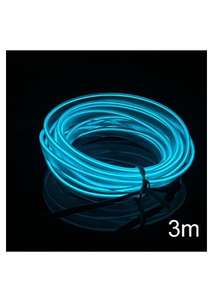 3m Kristal Mavi M El Cold Line Esnek Araba Işıkları 12V Araba LED Neon El Tel Araba Soğuk Işık Şeridi Üzerinde Oto Lambaları Iç Dekorasyon Lambaları (Yurt Dışından)