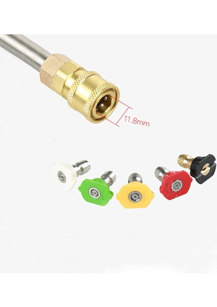 Kırmızı Stil Yüksek Basınçlı Yıkayıcı Metal Değnek Ipuçları Su Püskürtme Tabancası Jet Lance Mızrak Karcher K2-K7 K Serisi Için Hızlı Dönen Turbo Meme (Yurt Dışından)