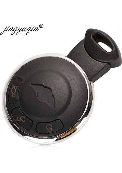 A V Pil Tutucu Jingyuqin 3 Düğme Akıllı Uzaktan Anahtar Kutu Fob Kabuk Değiştirme Bmw Mini Cooper Için Anahtarsız Giriş Uzaktan Anahtar Kapağı R56 (Yurt Dışından) modelleri