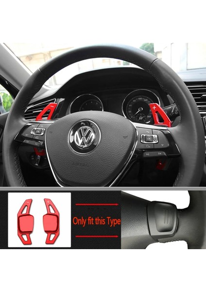 Kırmızı Stil Volkswagen Golf 7 Için Shift Paddle Alltrack Mk7 Passat B8 Vw Varyant Tiguan Jetta Mk6 Araba Direksiyon Dsg Shifter Uzatma (Yurt Dışından)