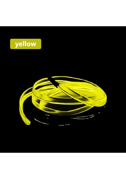 5 Milyon Stili Sarı Otomobil Atmosfer Lambası Araba Iç Aydınlatma LED Şerit Dekorasyon Çelenk Tel Halat Tüp Hattı Esnek Neon Işık USB Sürücü (Yurt Dışından)