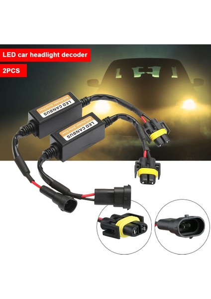 Kırmızı Anbus Dekoder H11 H8 H9 LED Canbus Adaptörü Hata Ücretsiz Ar Suv Sis Lambaları Için Far Ampul Kitleri Işık Kablo Demeti Adaptörü (Yurt Dışından) fiyatları