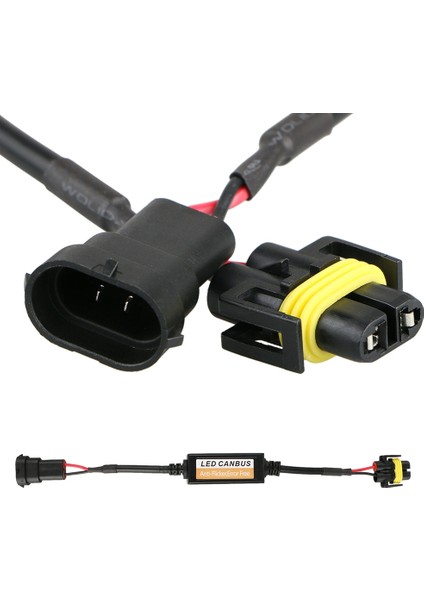 Kırmızı Anbus Dekoder H11 H8 H9 LED Canbus Adaptörü Hata Ücretsiz Ar Suv Sis Lambaları Için Far Ampul Kitleri Işık Kablo Demeti Adaptörü (Yurt Dışından) fırsatları