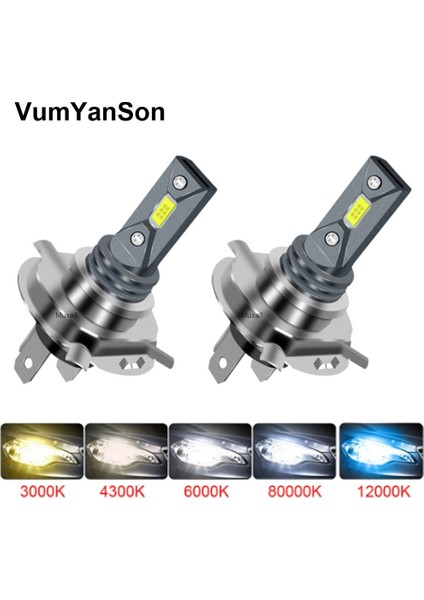 H9 Stili 8000K Ar Işıkları H4 LED H7 Lm H11 Araba Için LED Lamba Far Ampulleri H1 H3 H Hb3 Hb4 Ampuller 12V 24V Sis Lambası 4300K (Yurt Dışından) fiyatları