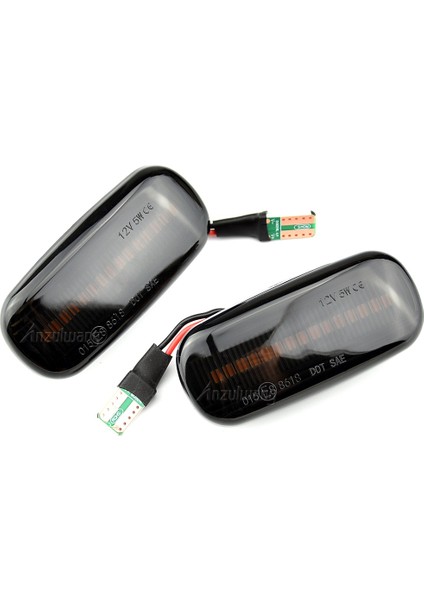 Füme Siyah Audi Için A A4 S4 Rs4 B6 B7 B8 A6 S6 R LED Dinamik Yan Işaretleyici Dönüş Sinyali Işığı Sıralı Flaşör Işık Emark (Yurt Dışından)