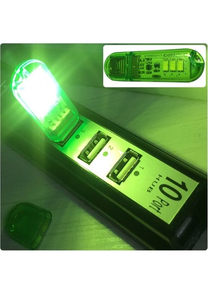 Sis Beyaz Işık Taşınabilir USB LED Işık Dokunmatik Anahtarı Araba Iç USB Lambası Mini Masa Okuma Renkli Gece Işıkları (Yurt Dışından)