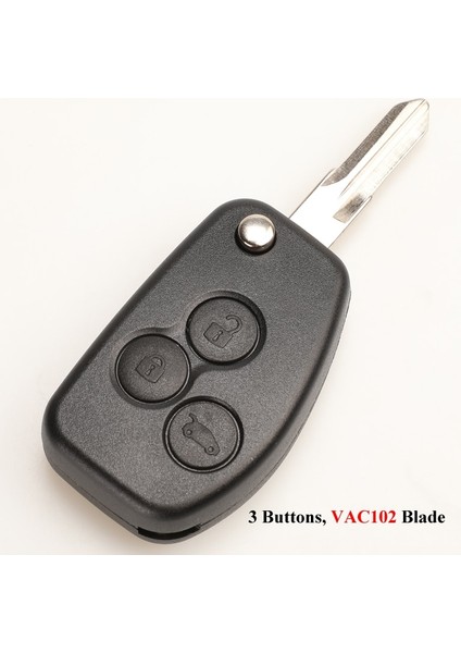 3 Düğme VAC102 Jingyuqin VAC102 NE72 Renault Renault Dacia Modus Logan Clio Espace Nissan Btn Flip Uzaktan Fob Kılıf Için Modifiye Anahtar Kabuk (Yurt Dışından)