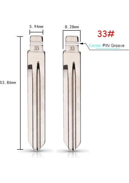 No.33 Tarzı Keyyou Hyundai Tucson Accent Getz Matri Sonata Santa Fe Kia HYN14RFH Kd Flip Key Blade 08#15#28#29#36#50#97#33#34# (Yurt Dışından)