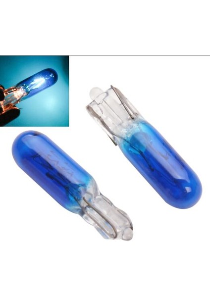 10 Adet Tarzı Kristal Mavi Blueredamberyellow Adet W2W T5 12V 1.2W Araba Halojen Lamba Gösterge Işıkları Pano Ampulü Oto Iç Işık Araba Styling (Yurt Dışından)
