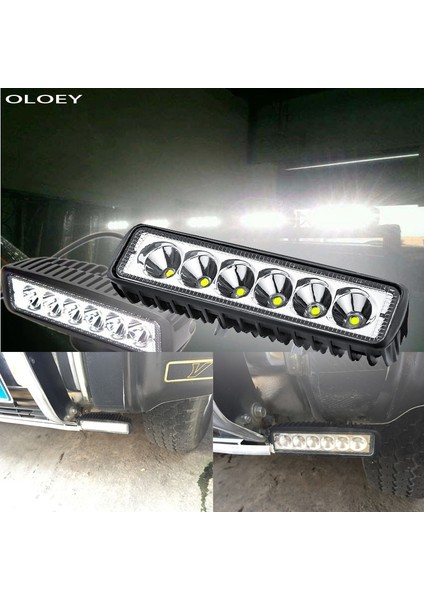 18W Tarzı Araba LED Çalışma Işığı Işık Çubuğu Spot Sel Çalışma Işığı 12V 18W Kamyon Traktör Offroad Araç Için Parlak Beyaz Aydınlatma Için (Yurt Dışından) fiyatları