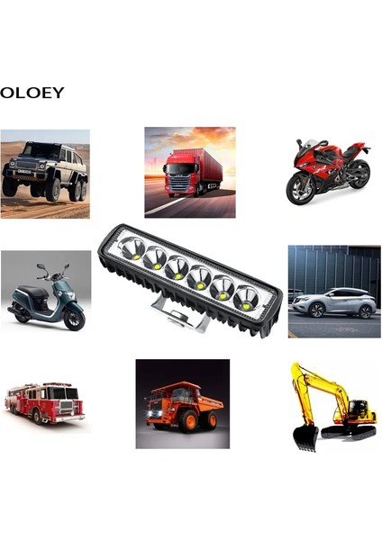 18W Tarzı Araba LED Çalışma Işığı Işık Çubuğu Spot Sel Çalışma Işığı 12V 18W Kamyon Traktör Offroad Araç Için Parlak Beyaz Aydınlatma Için (Yurt Dışından) modelleri