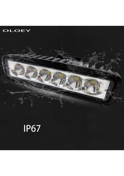 18W Tarzı Araba LED Çalışma Işığı Işık Çubuğu Spot Sel Çalışma Işığı 12V 18W Kamyon Traktör Offroad Araç Için Parlak Beyaz Aydınlatma Için (Yurt Dışından) fırsatları